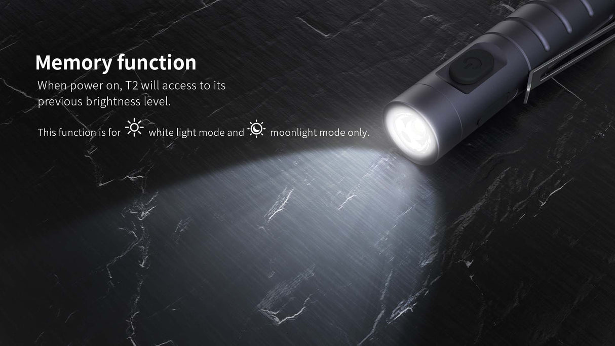 XTAR oppladbar mini lommelykt