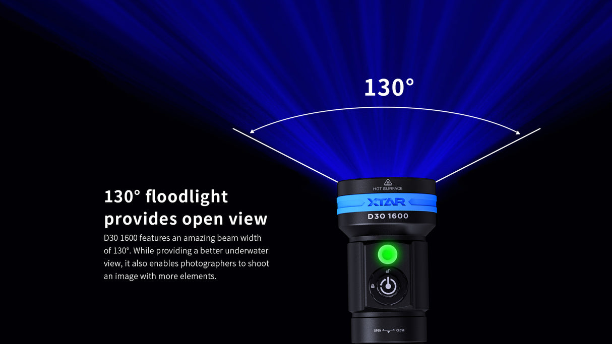 Xtar D30 1600 dykkerlykt