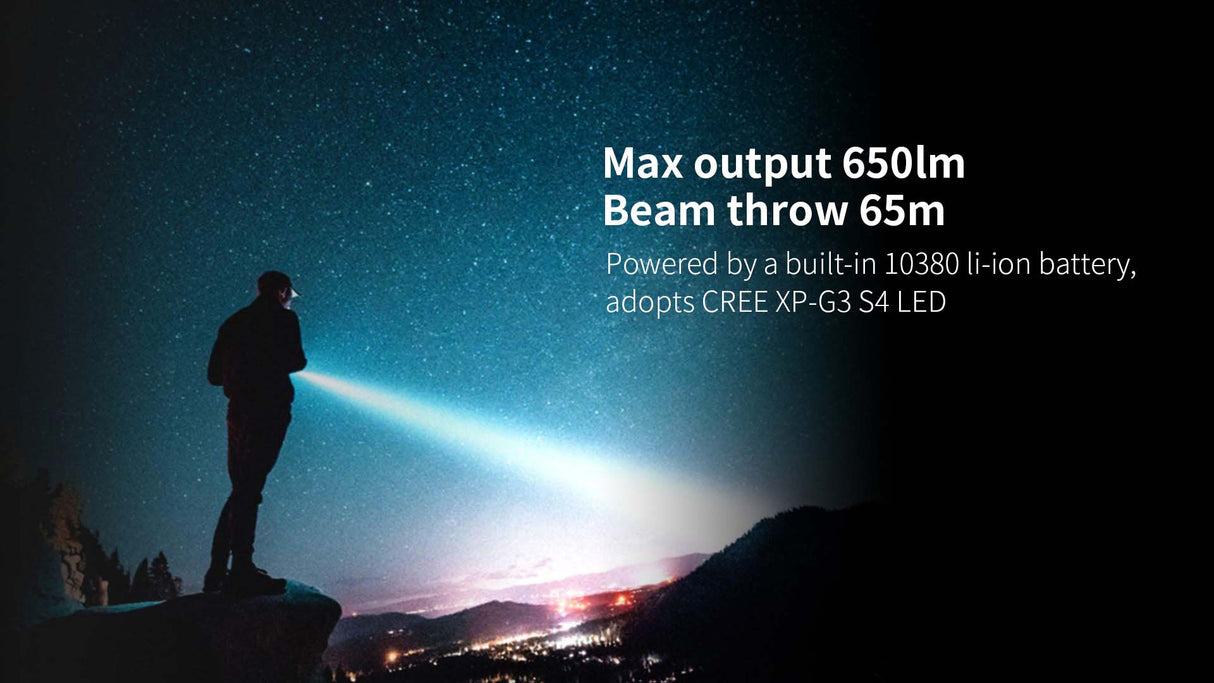 XTAR oppladbar mini lommelykt