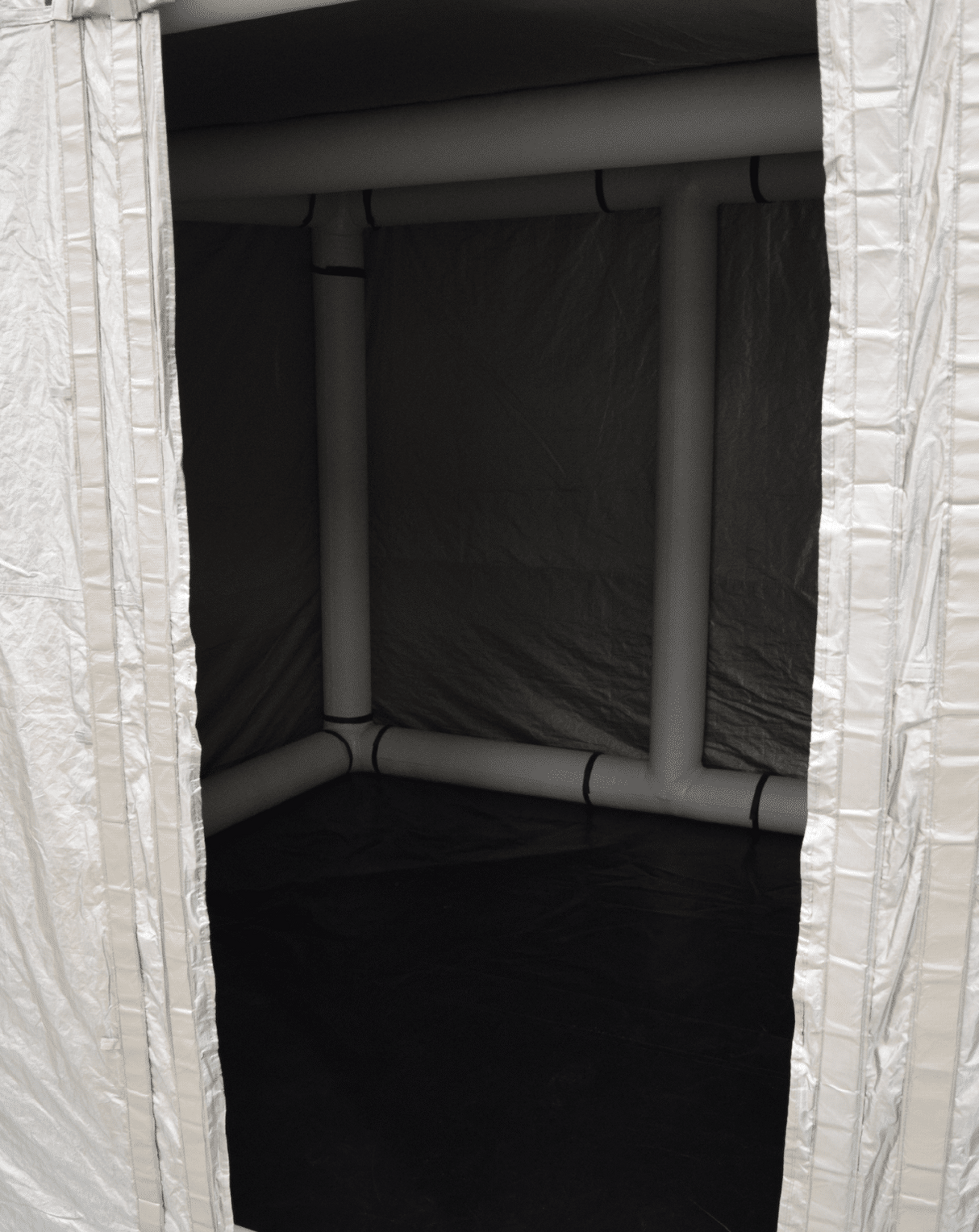 Faradaytelt, oppblåsbar ramme