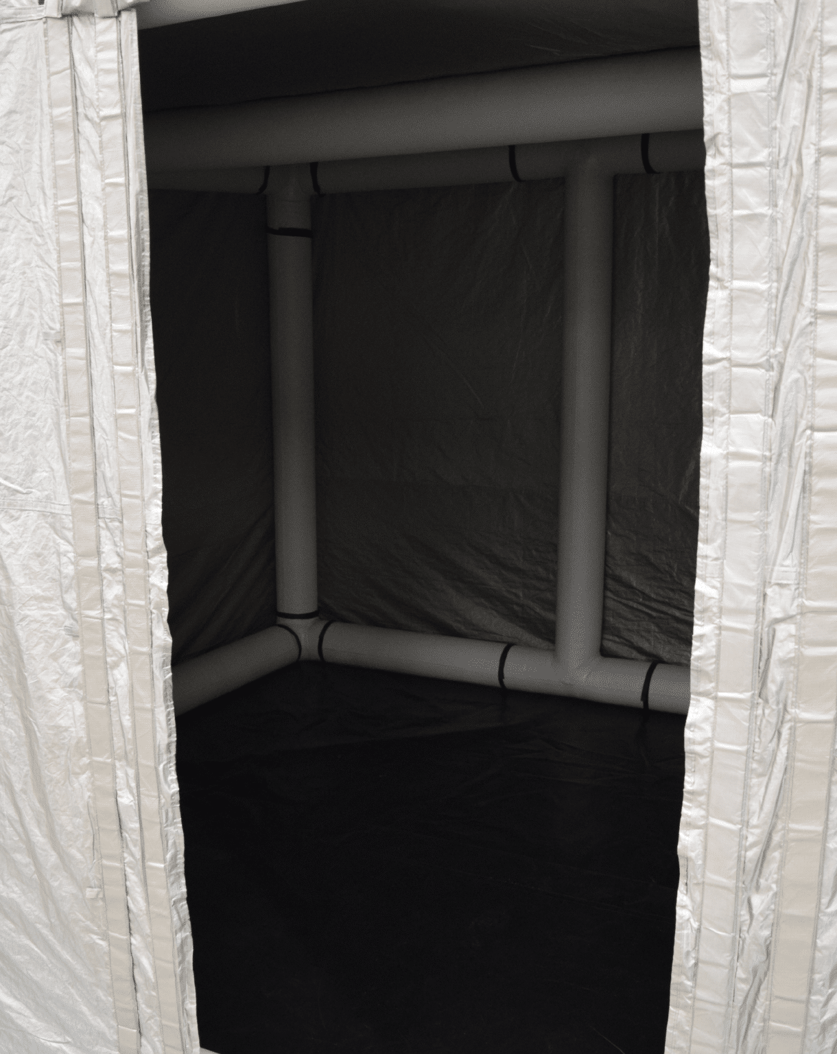 Faradaytelt, oppblåsbar ramme