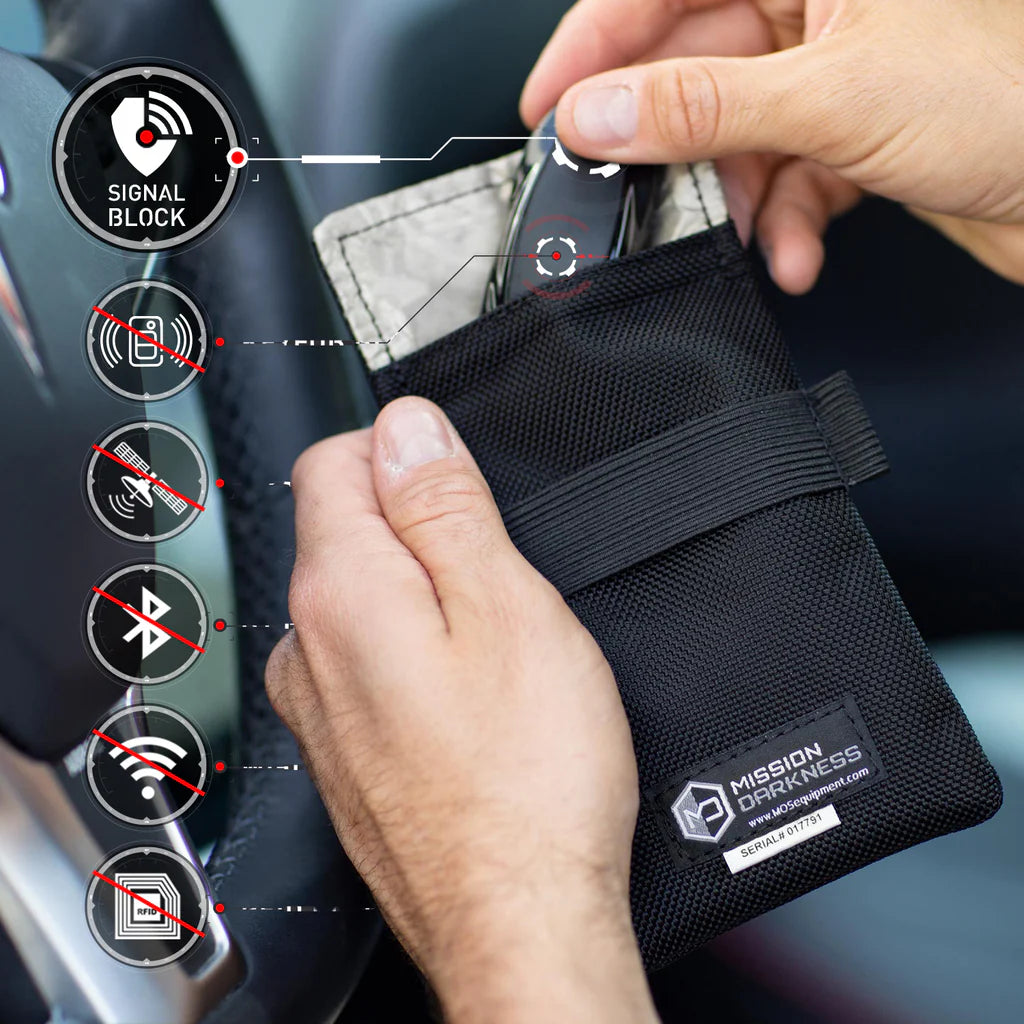 Mission Darkness™ Faraday Bag for bilnøkler (2-Pack)