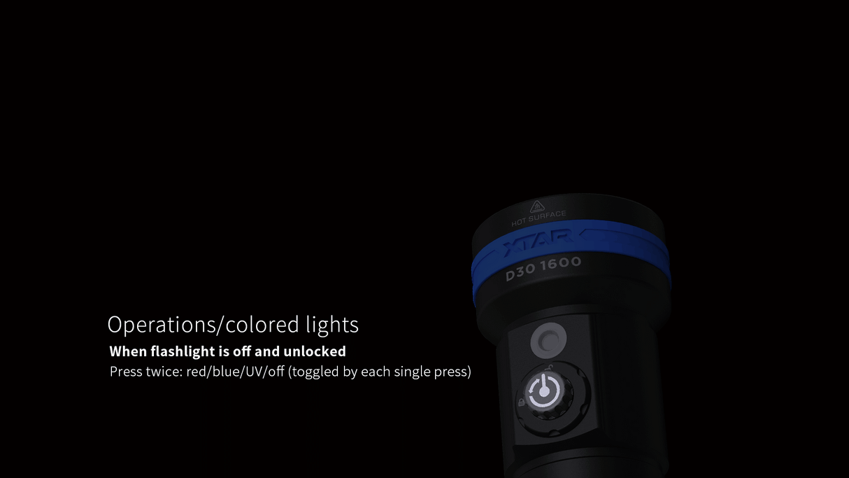 Xtar D30 1600 dykkerlykt