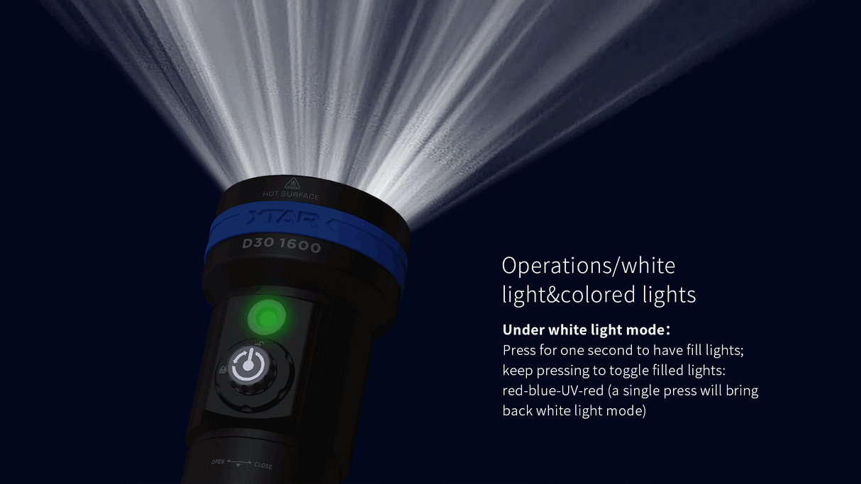 Xtar D30 1600 dykkerlykt