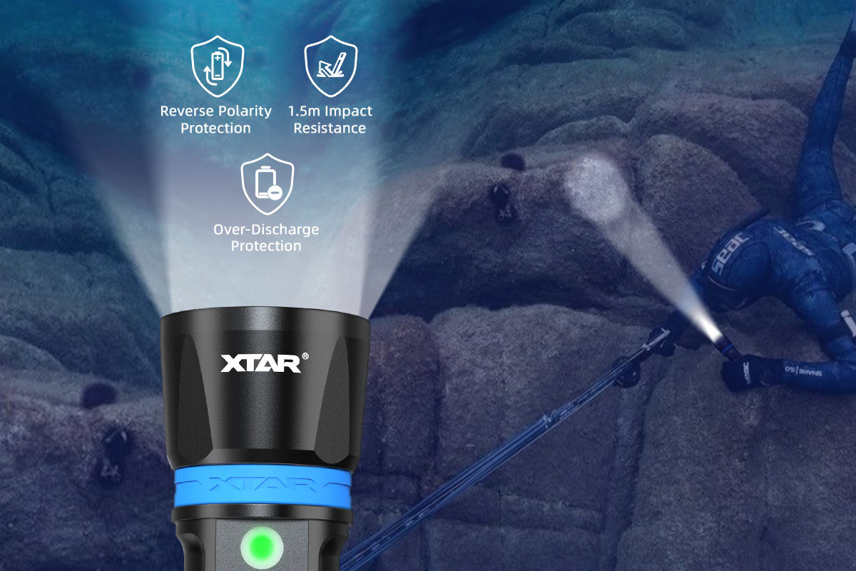 Xtar Hunter DH1 1600 lumen dykkerlykt - sett
