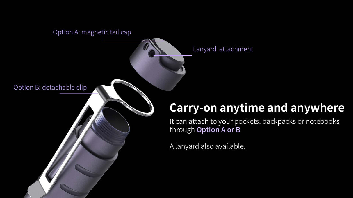 XTAR oppladbar mini lommelykt