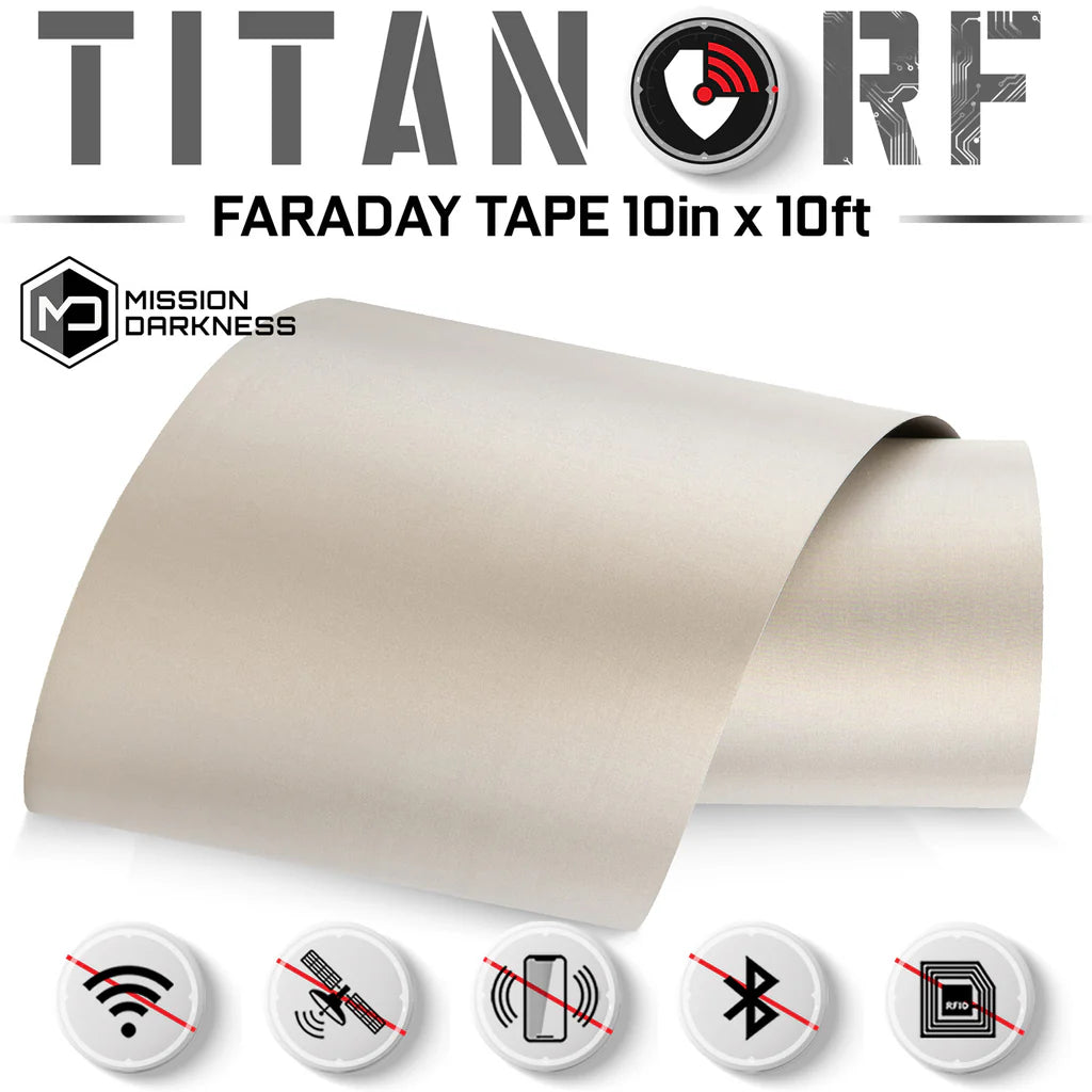 Mission Darkness™ TitanRF Faraday Tape – ledende tape for RF-skjerming