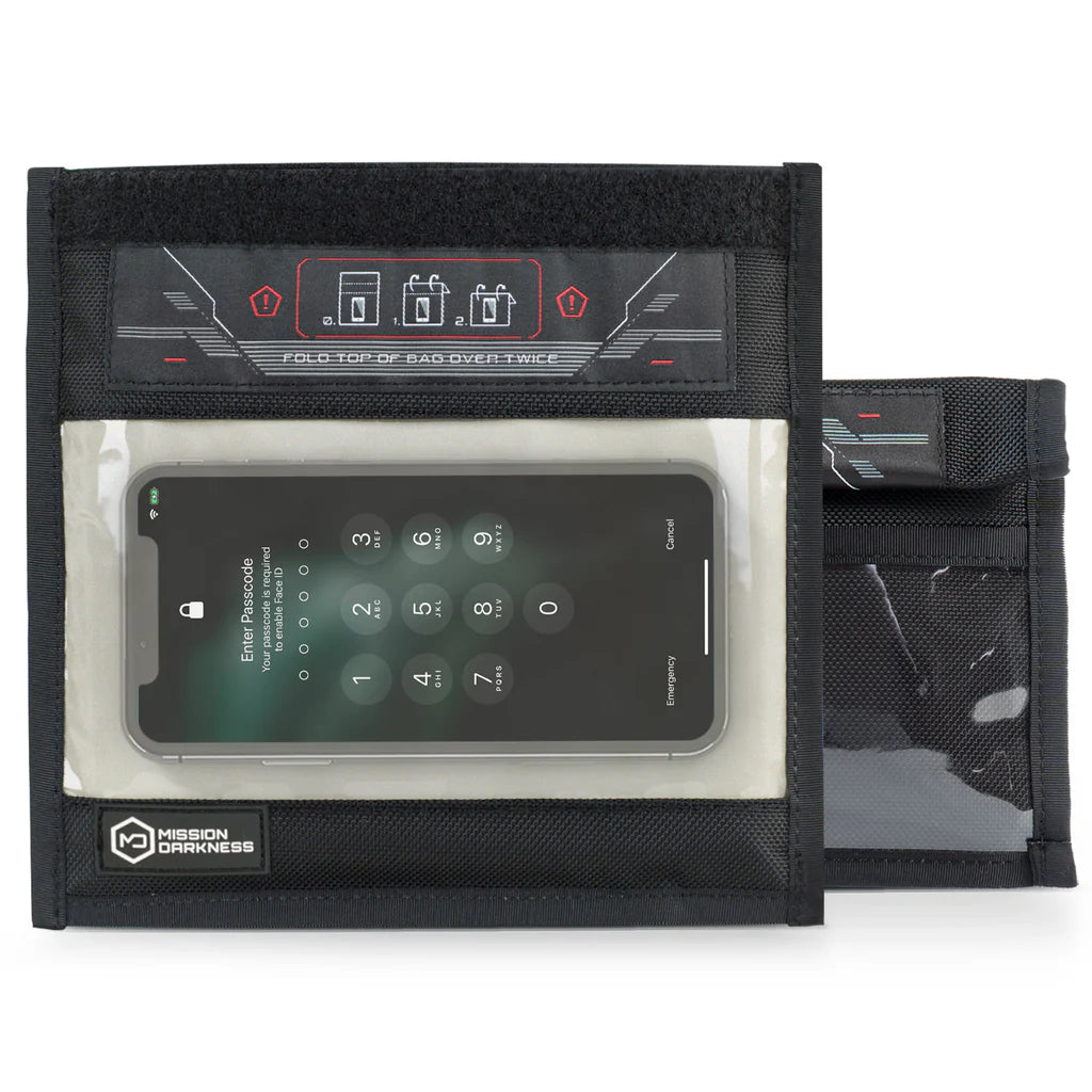 Mission Darkness™ Faradaybag for mobiltelefoner, med vindu