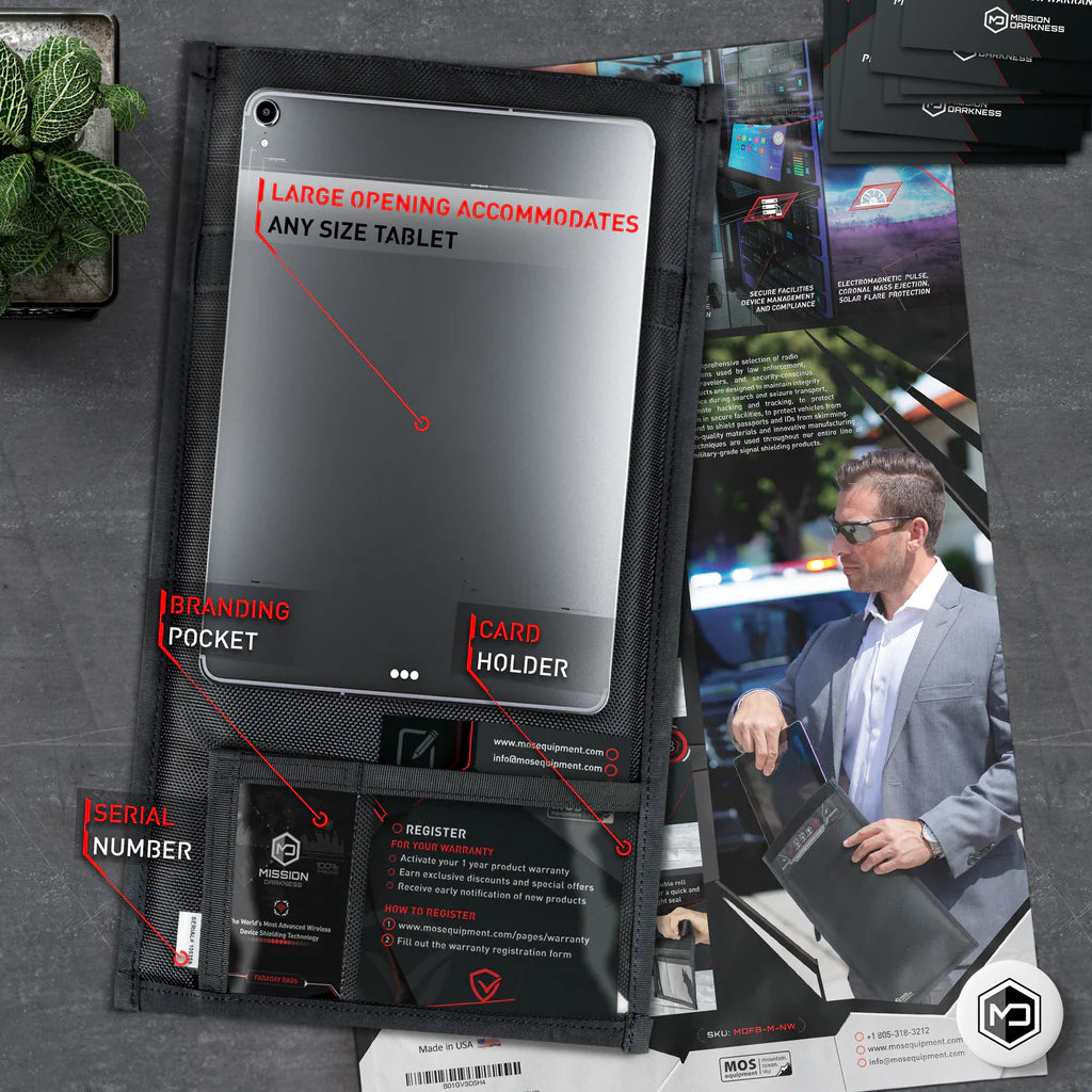 Mission Darkness™ Faradaybag for nettbrett