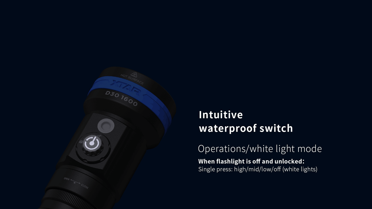 Xtar D30 1600 dykkerlykt