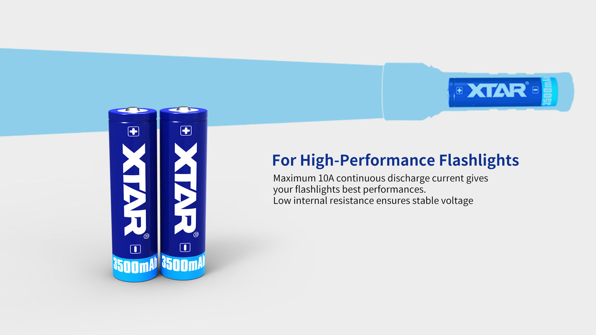 Xtar 18650 Litium Ion batteri 3500 mAh