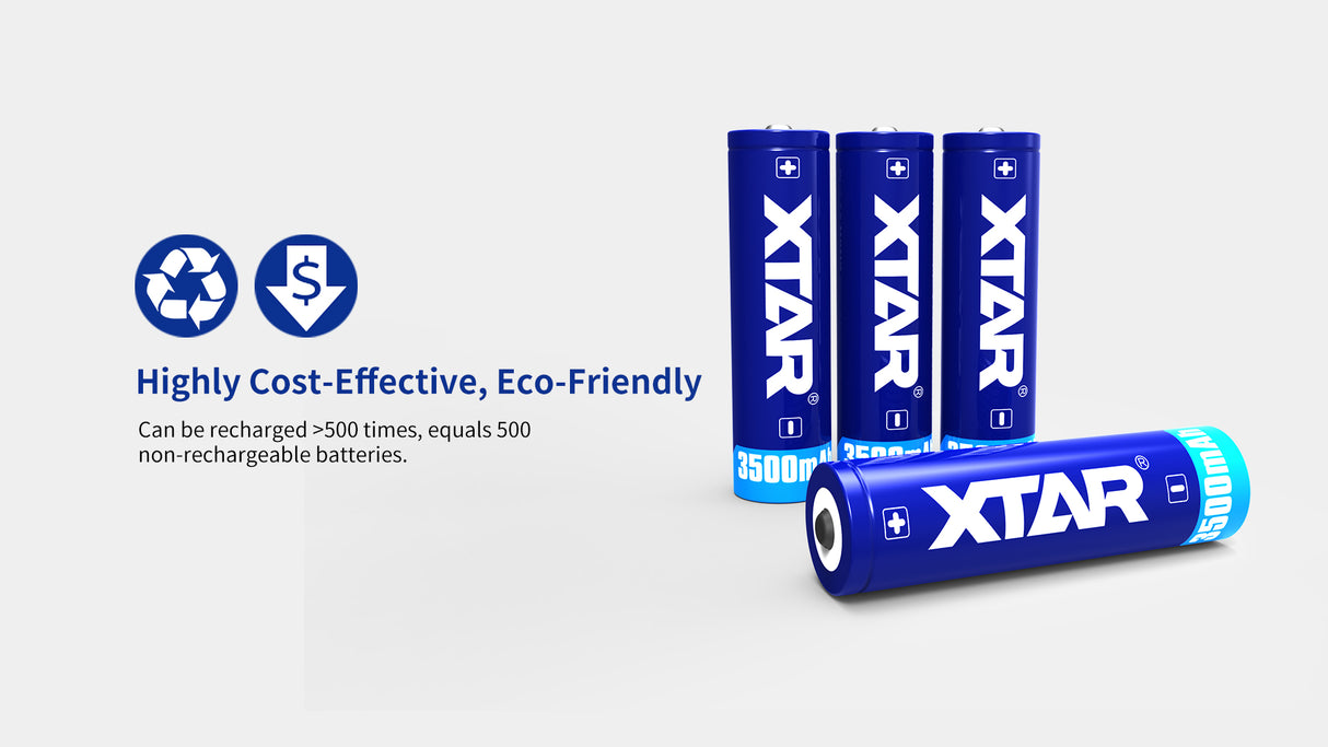Xtar 18650 Litium Ion batteri 3500 mAh