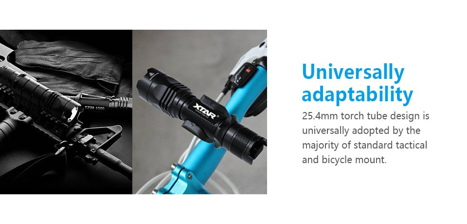 Xtar TZ28 - Taktisk LED-lykt i komplett sett