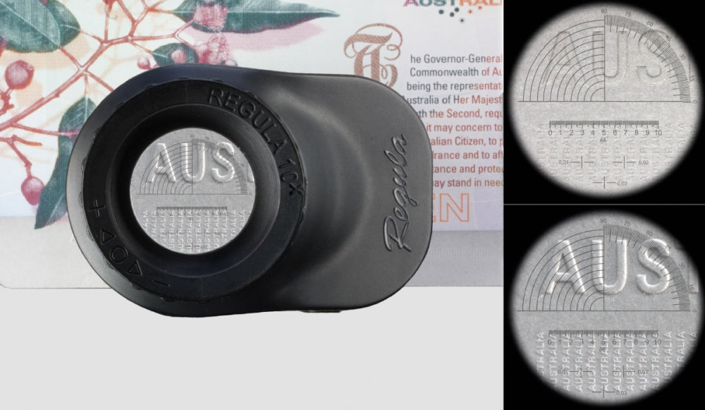 Regula 1003MU-10 10x lupe med LED skrålys og UV-lys