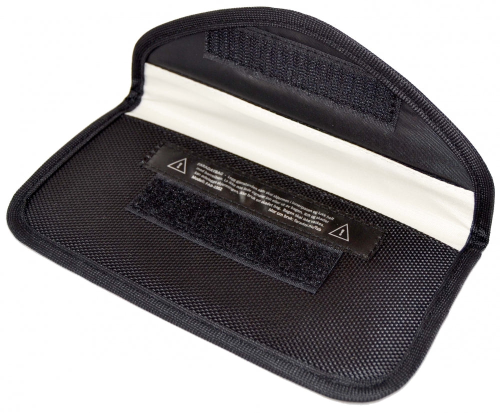 2-lags Faradaybag for mobiltelefon, pass og bankkort 20 x 10 cm