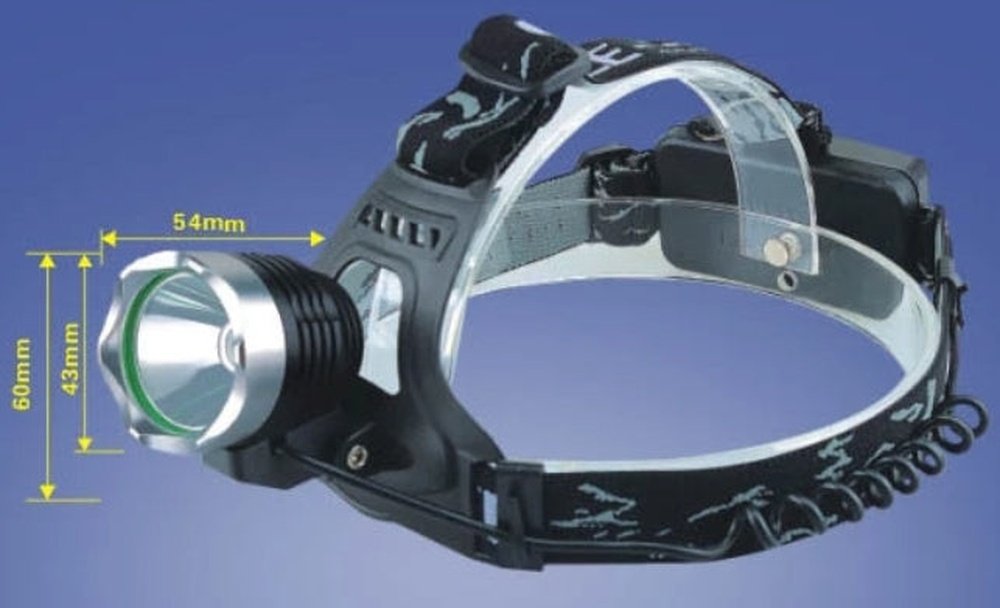 Hodelykt med 1100 lumen lysmengde.