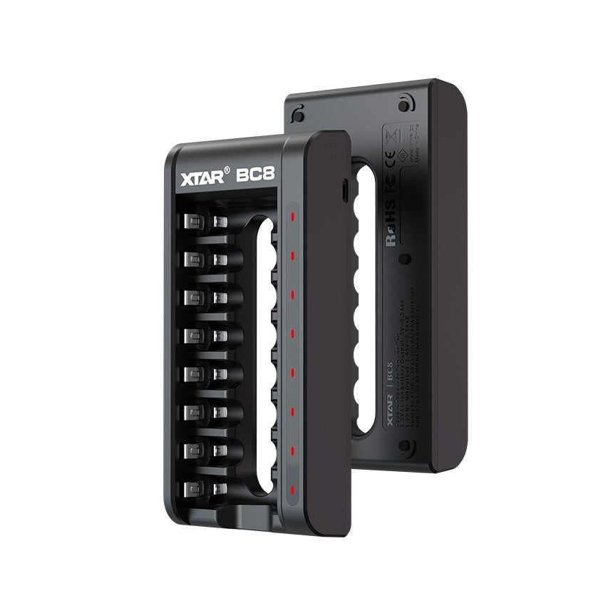 Xtar BC8 - For 8 stk. 1,2V og 1,5V AA og AAA batterier