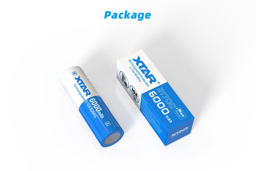 Xtar 21700 - 6000 mAh 10A batteri