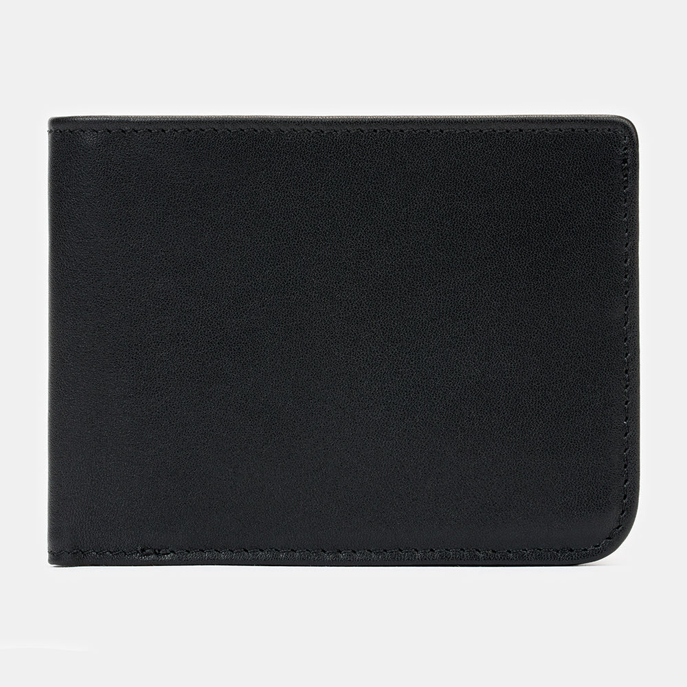 SLNT® - RFID-Lommebok i sort skinn