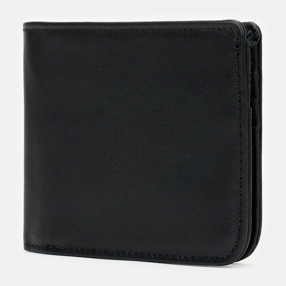 SLNT® - RFID-Lommebok i sort skinn