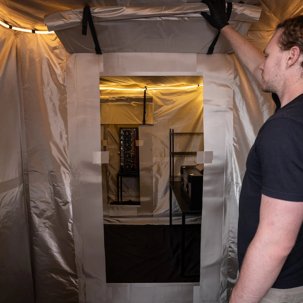 Mission Darkness™ CYPHERCYLENT RF-skjermet telt med 3 kamre