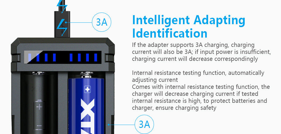 Xtar SC2 hurtiglader for 18650 - 26650 Li-Ion batteri