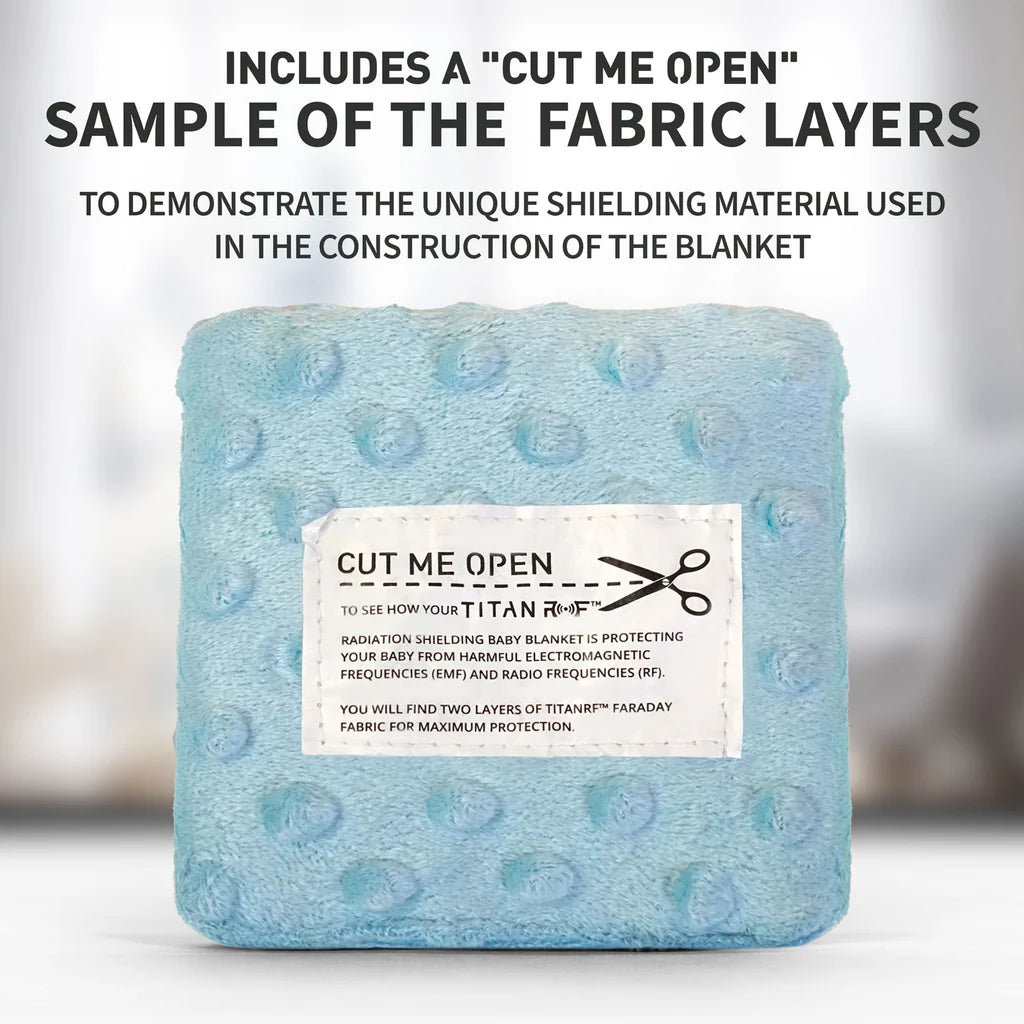 Mission Darkness™ TitanRF™ Radiation Shielding Baby Blanket