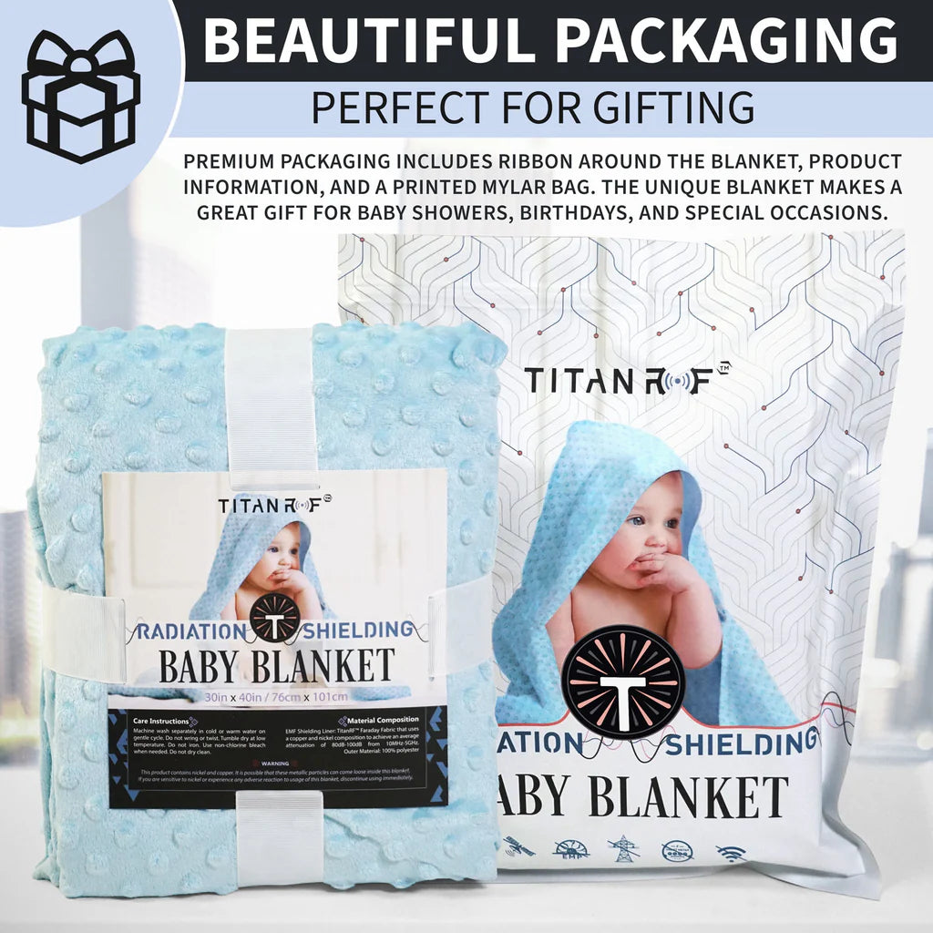 Mission Darkness™ TitanRF™ Radiation Shielding Baby Blanket