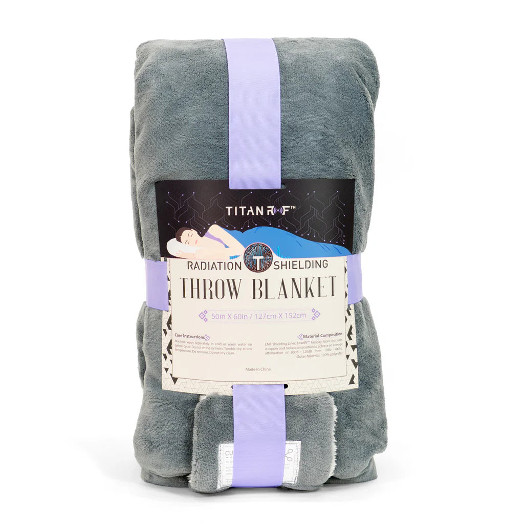 Mission Darkness™ TitanRF™ EMF Throw Blanket (fleece/sherpa-pledd)