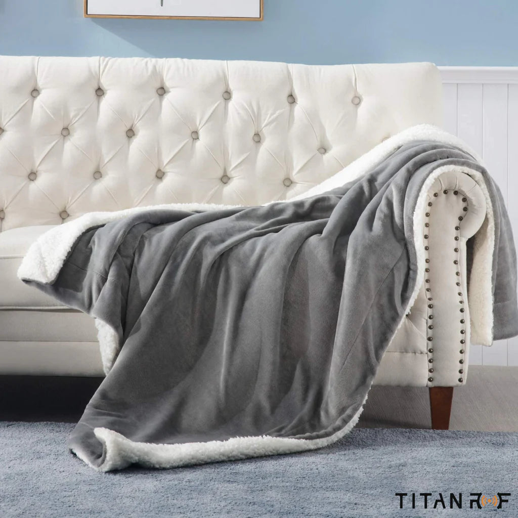 Mission Darkness™ TitanRF™ EMF Throw Blanket (fleece/sherpa-pledd)