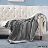 Mission Darkness™ TitanRF™ EMF Throw Blanket (fleece/sherpa-pledd)