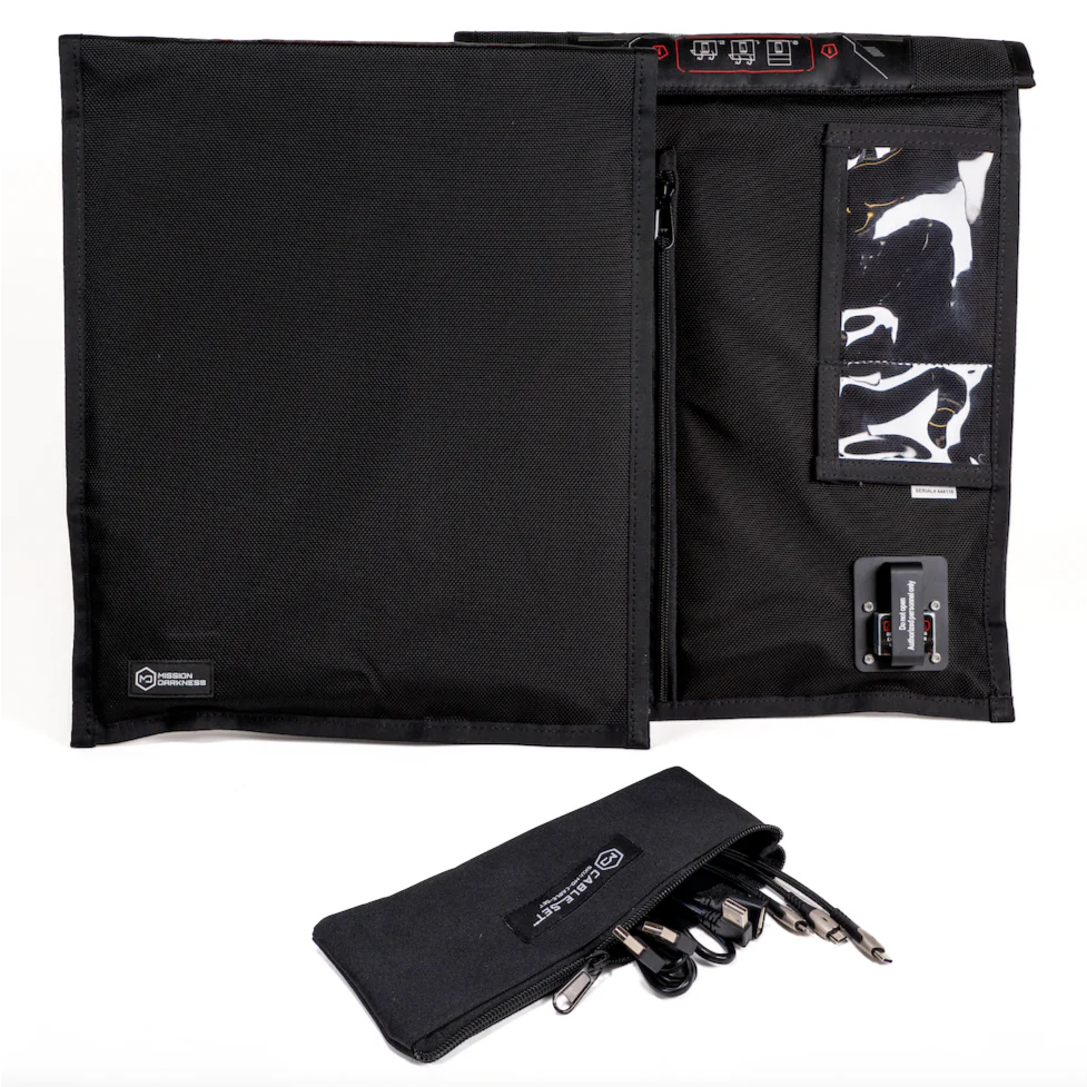 Mission Darkness™ Non-window Charge & Shield Faraday Bag