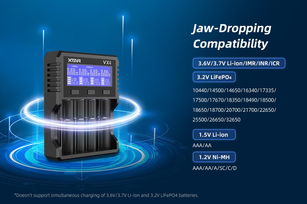 NYHET! - XTAR Visible Mixer VX4 - PD2.0/QC 3.0