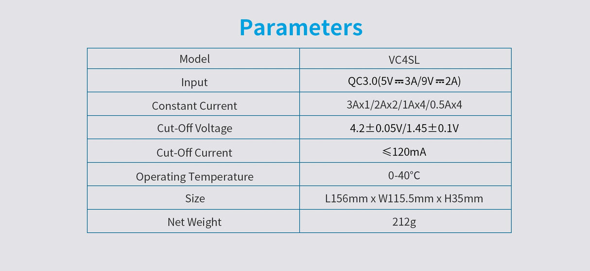 XTAR VC4SL - QC 3.0 - USB-C