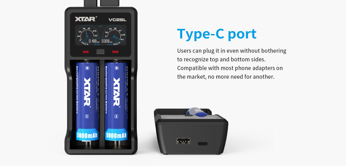 XTAR VC2SL - QC 3.0 - USB-C