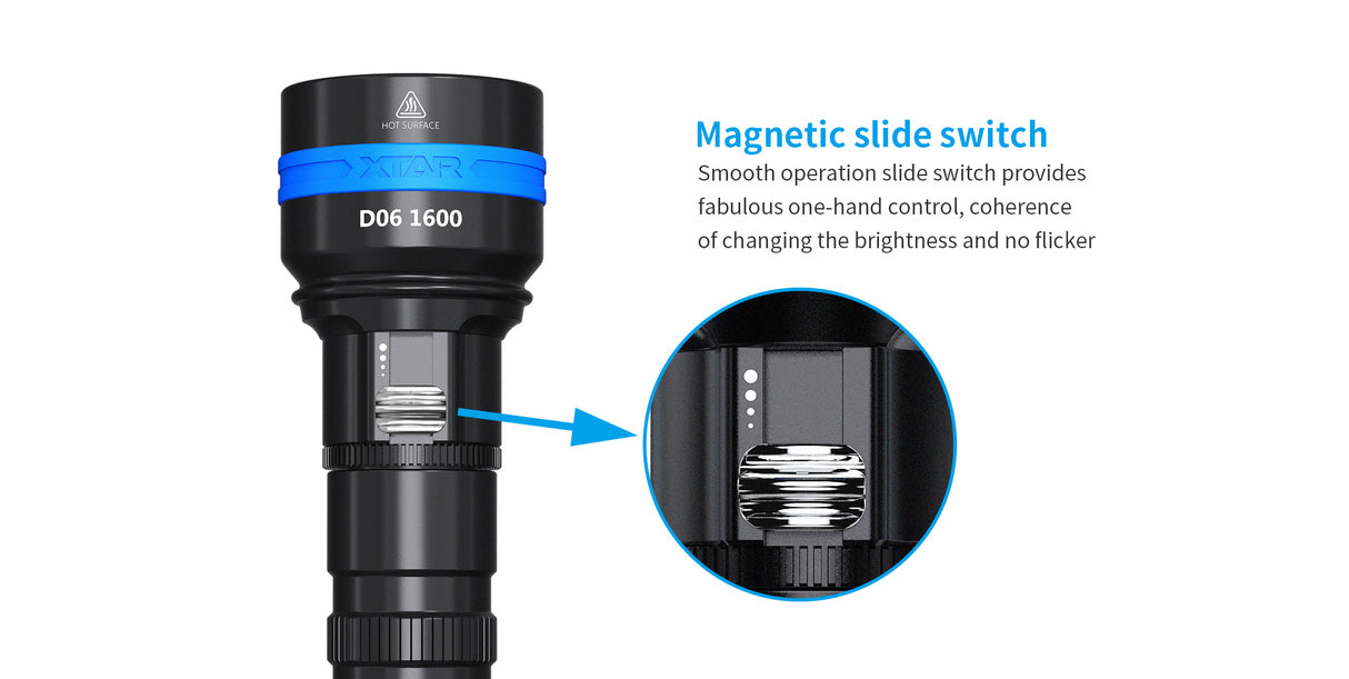 XTAR D06 1600 dykkerlykt