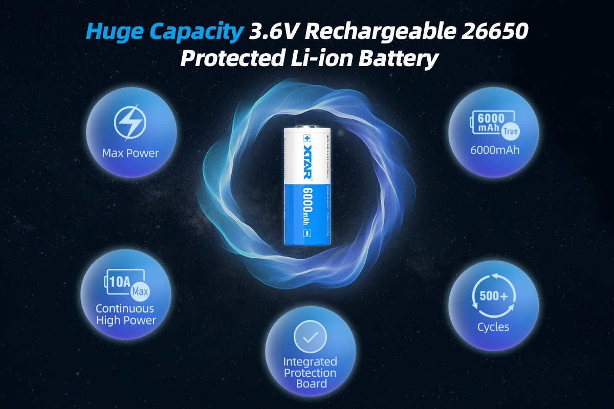 Xtar 26650 - 6000 mAh