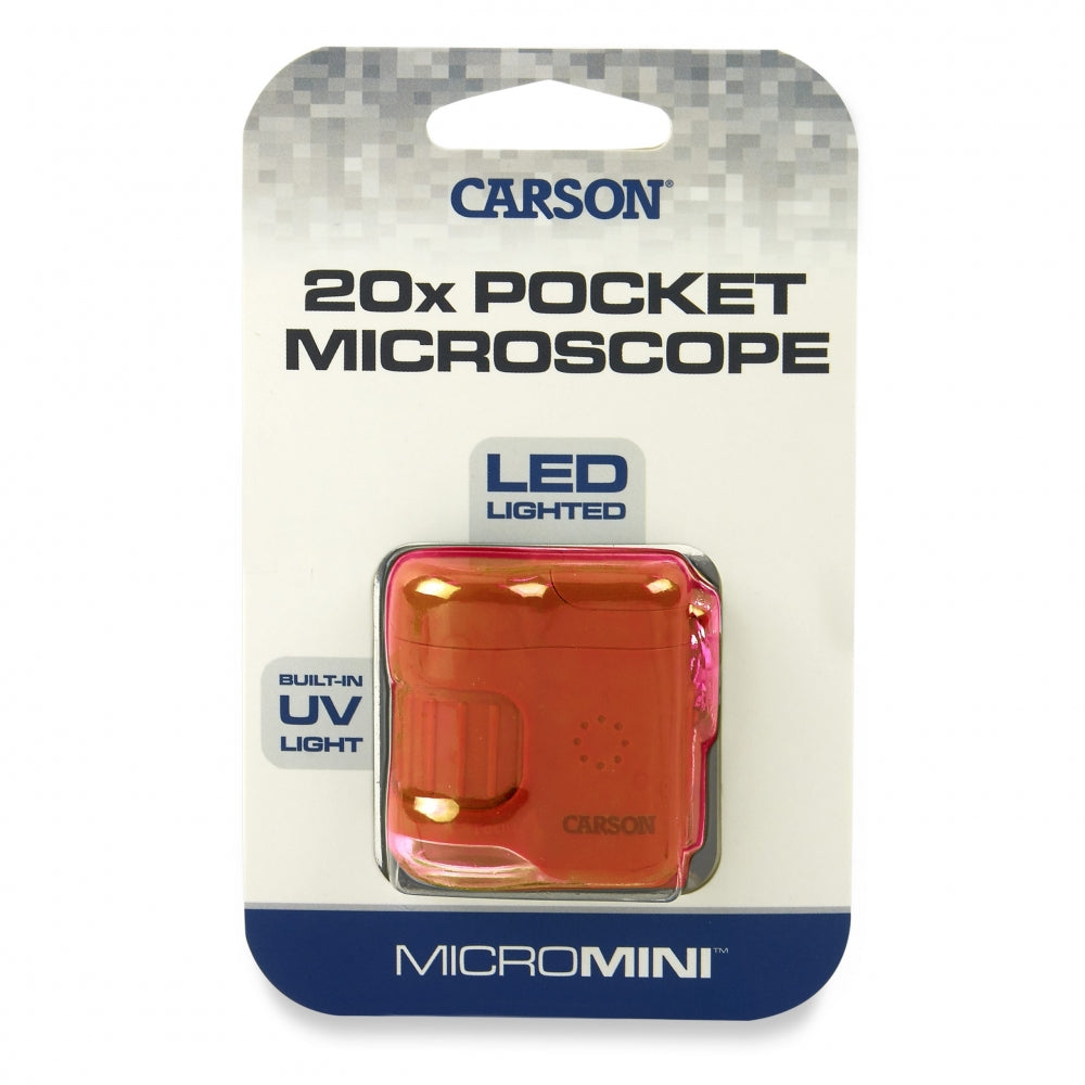 Carson MicroMini™ lommemikroskop - oransje