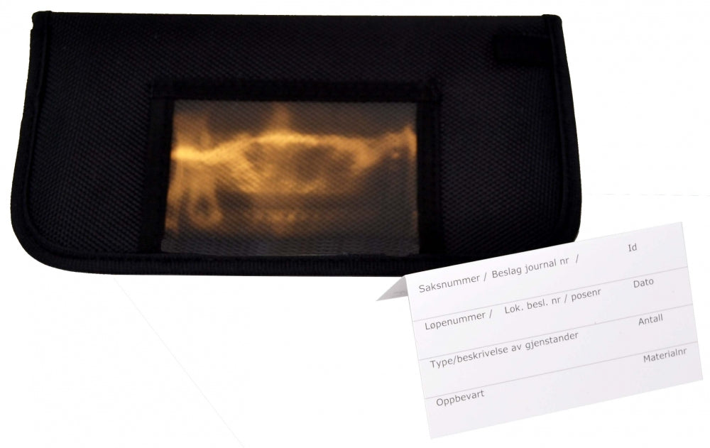 2-lags Faradaybag for mobiltelefon, pass og bankkort 20 x 10 cm