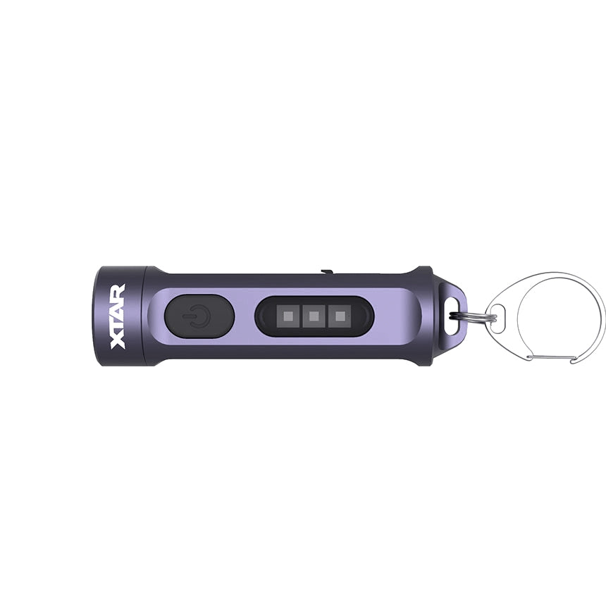 Xtar T1-UV - Nøkkelringlykt med kraftig hvitt lys og 365nm UV-lys