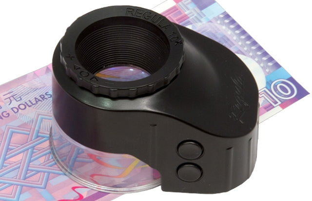 Regula 1003M 10x lupe med LED overlys og skrålys