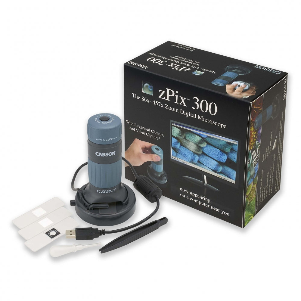 Carson zPix™ 300 86x-457x USB Digitalt mikroskop