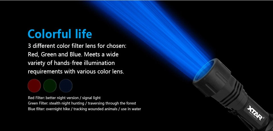 Xtar TZ28 - Taktisk LED-lykt i komplett sett